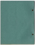 Moe Howard's 32pp. Script Dated February 1937 for The Three Stooges Film ''Back to the Woods'' -- With Original Doodles on Back Cover -- Missing First Page, Else Very Good Condition